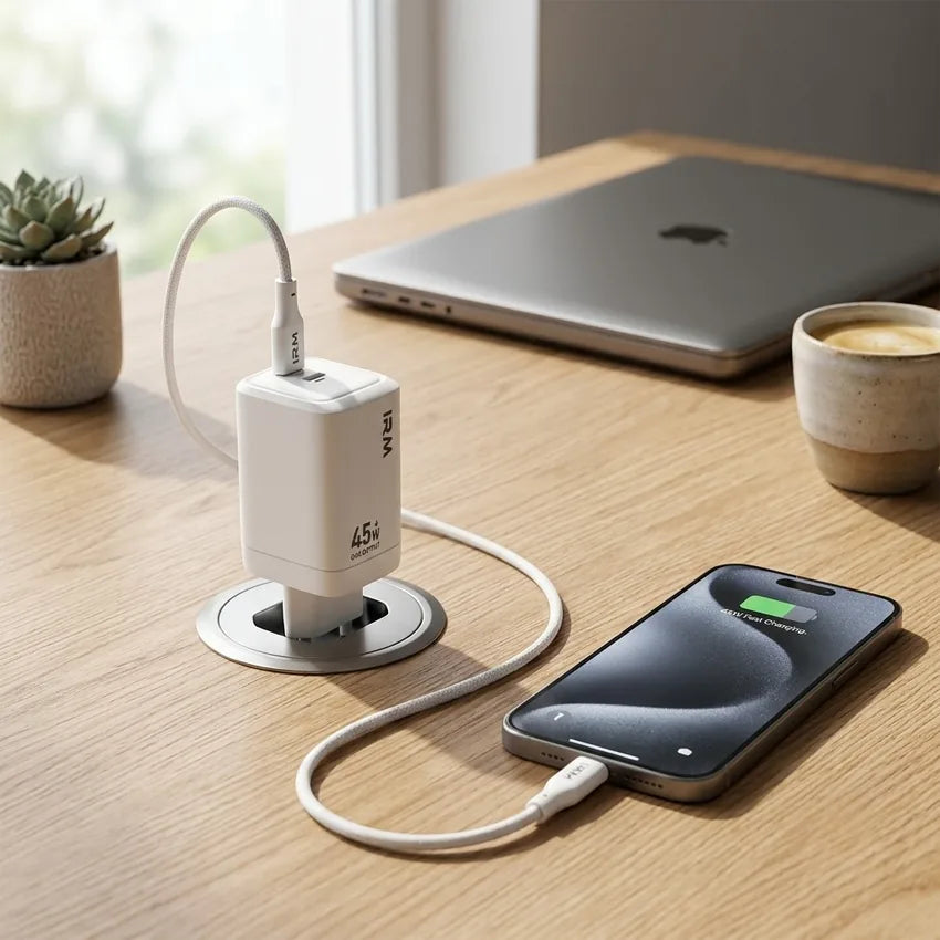 Cargador Rapido 45w Ir24 IRM Con Cable Lightning