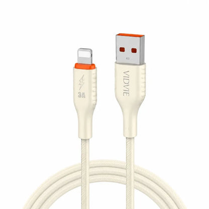 Cable Usb-a A Lightning 3a Vidvie 100cm