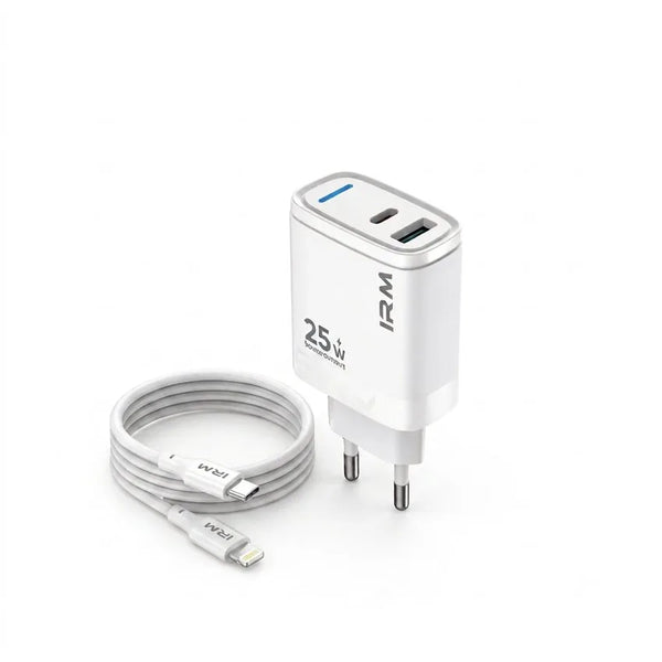 Cargador Rapido 25w Ir19 IRM Con Cable Lightning