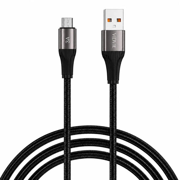 Cable Carga Rapida y Datos Micro Usb 3m 3a V8 Trenzado Vidvie