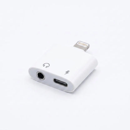 Adapatador de cable Lightning Para Audifonos Jack 3.5mm Y Carga