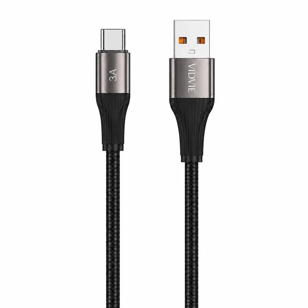 Cable Carga Rapida y Datos Tipo C 1m 3a V8 Trenzado Vidvie