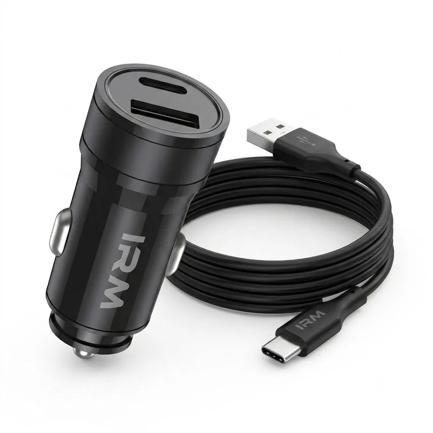 Cargador 18w de Celular Para Auto Ir07 IRM Con Cable Tipo C