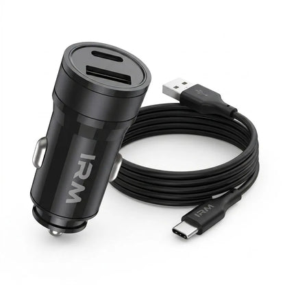 Cargador 18w de Celular Para Auto Ir07 IRM Con Cable Tipo C