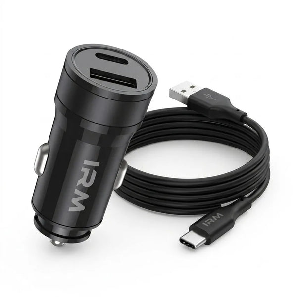 Cargador 18w de Celular Para Auto Ir07 IRM Con Cable Tipo C