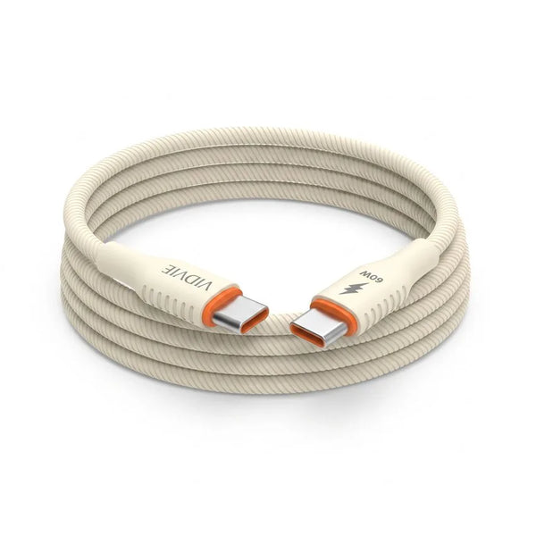 Cable Tipo C a Tipo C 60W de Silicona Líquida Vidvie