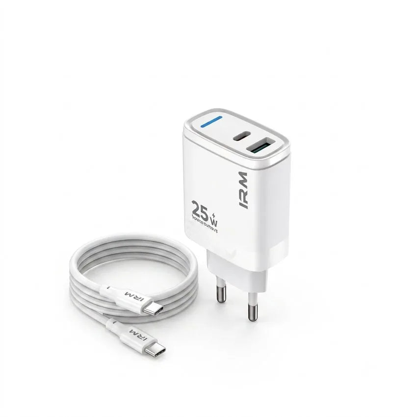 Cargador Rapido 25w Ir19 IRM Con Cable Tipo C