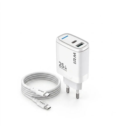 Cargador Rapido 25w Ir19 IRM Con Cable Tipo C