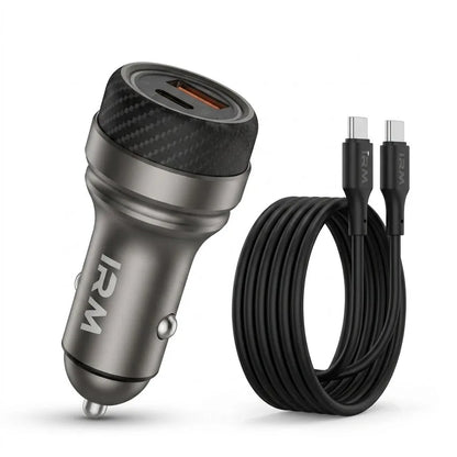 Cargador Rapido 45w de Celular Para Auto Ir52 IRM Con Cable Tipo C