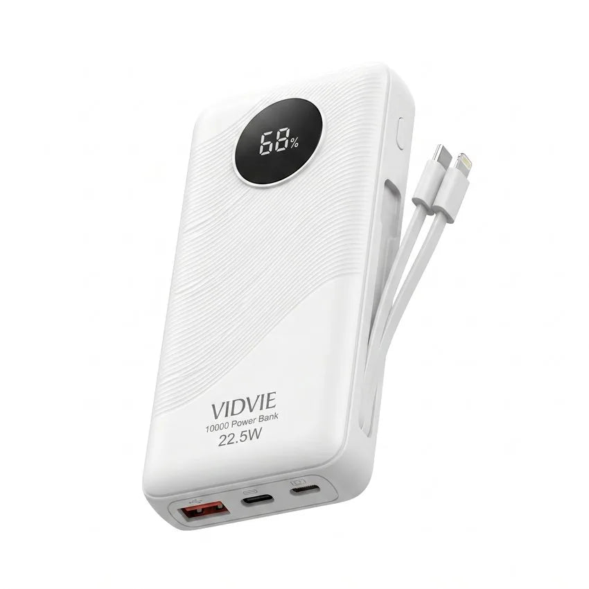 Batería Portátil Power Bank 10.000 mAh 22.5W Vidvie PB7017