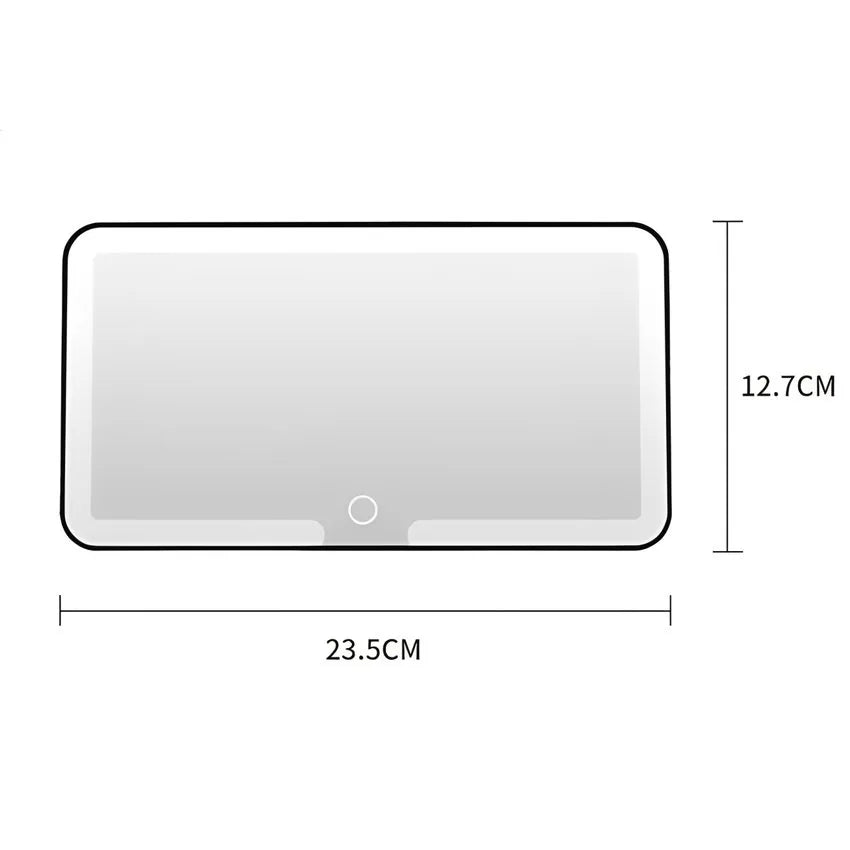 Espejo De Maquillaje con luz led para Visera de auto 3 Tonos