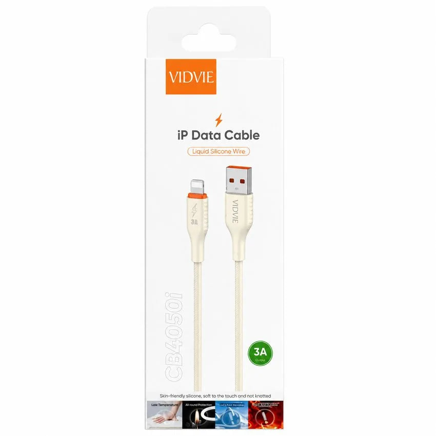 Cable Usb-a A Lightning 3a Vidvie 100cm