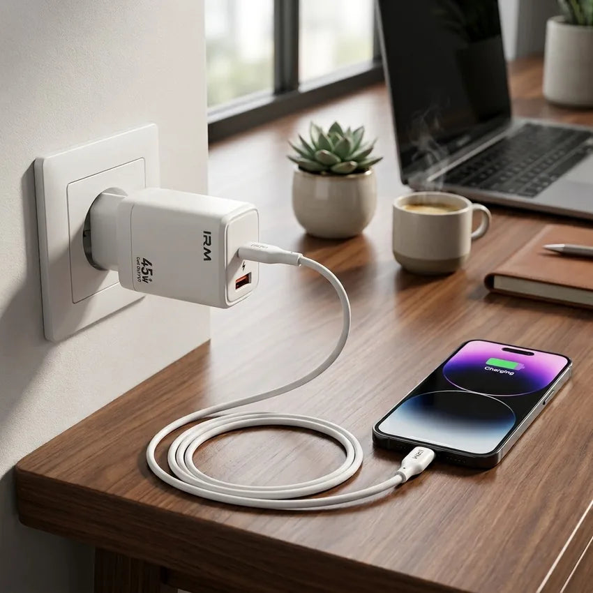 Cargador Rapido 45w Ir24 IRM Con Cable Lightning