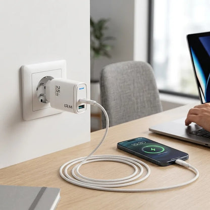 Cargador Rapido 25w Ir19 IRM Con Cable Lightning