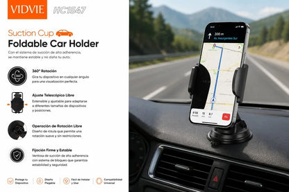 Soporte De Celular Para Auto Giratorio 360 Hc1547 Vidvie
