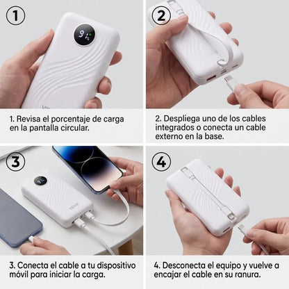 Batería Portátil Power Bank 10.000 mAh 22.5W Vidvie PB7017