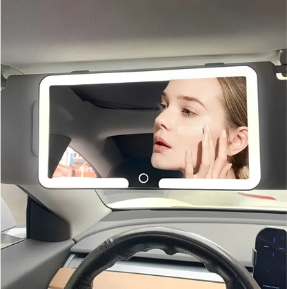 Espejo De Maquillaje con luz led para Visera de auto 3 Tonos