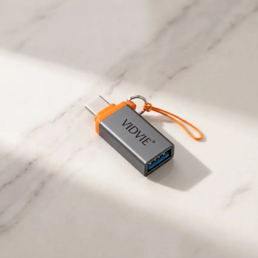 Adaptador VIDVIE USB Tipo C Macho a USB-A Hembra OTG Alta Velocidad