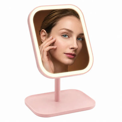 Espejo Luz Led Para Maquillaje IRM Recargable 3 Tonos De Luz