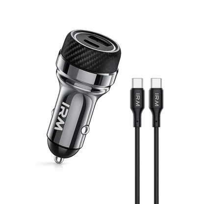 Cargador Rapido 45w de Celular Para Auto Ir52 IRM Con Cable Tipo C