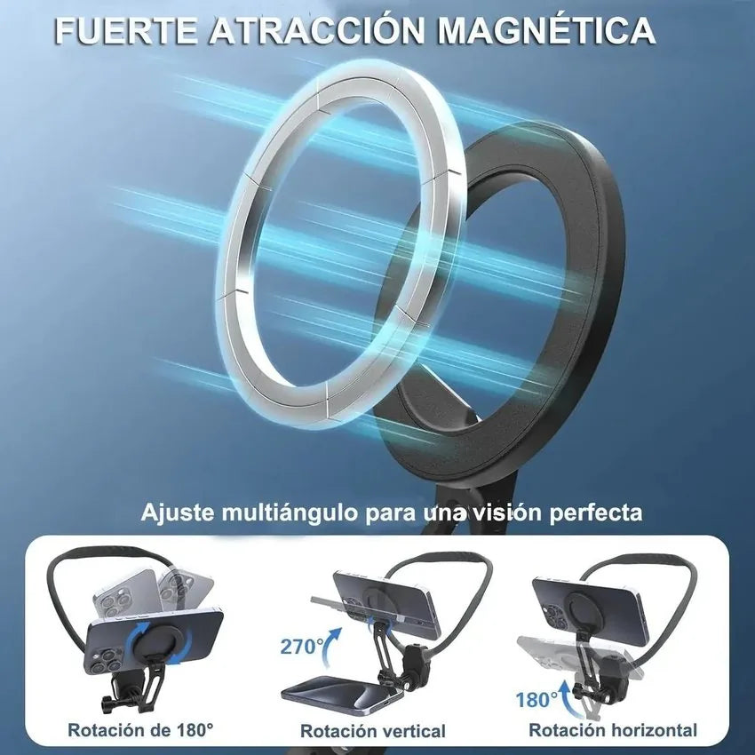 Soporte Magnético de Cuello para Celular y Creación de Contenido