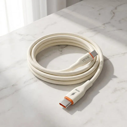 Cable Tipo C a Tipo C 60W de Silicona Líquida Vidvie