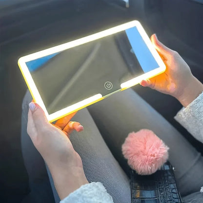 Espejo De Maquillaje con luz led para Visera de auto 3 Tonos