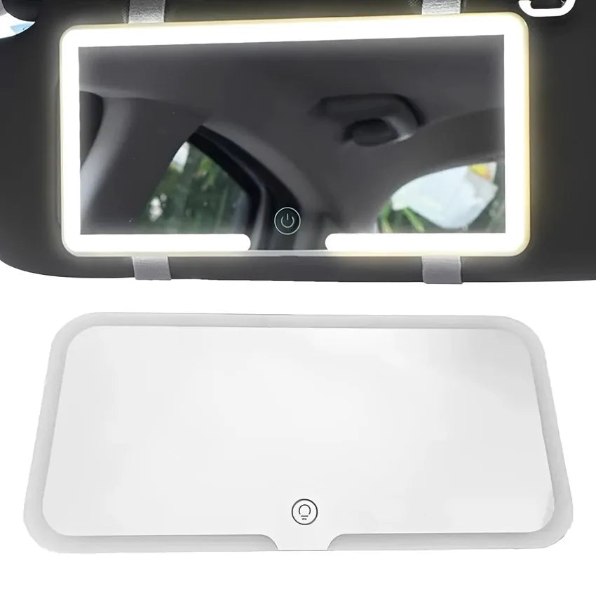Espejo De Maquillaje con luz led para Visera de auto 3 Tonos