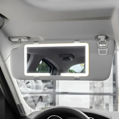 Espejo De Maquillaje con luz led para Visera de auto 3 Tonos