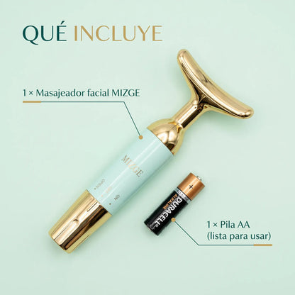 Masajeador Facial Antiarrugas MIZGE MGE-018 Vibración T + Pila Incluida