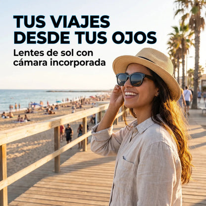 Lentes Inteligentes G5 Smart Glasses Cámara 8MP Bluetooth Asistente IA
