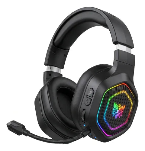 Audífonos Gamer Inalámbricos Onikuma GT806 Tri-Mode RGB Negro