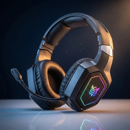 Audífonos Gamer Inalámbricos Onikuma GT806 Tri-Mode RGB Negro