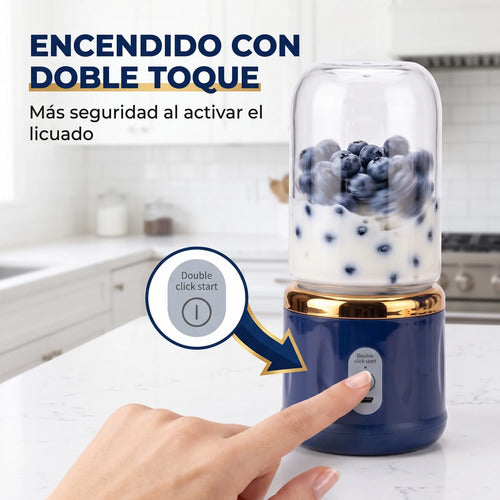 Juguera Licuadora Portátil Vaso Personal Recargable USB