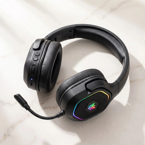 Audífonos Gamer Inalámbricos Onikuma GT806 Tri-Mode RGB Negro