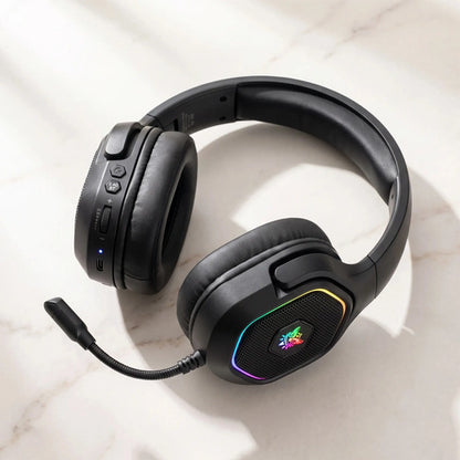 Audífonos Gamer Inalámbricos Onikuma GT806 Tri-Mode RGB Negro
