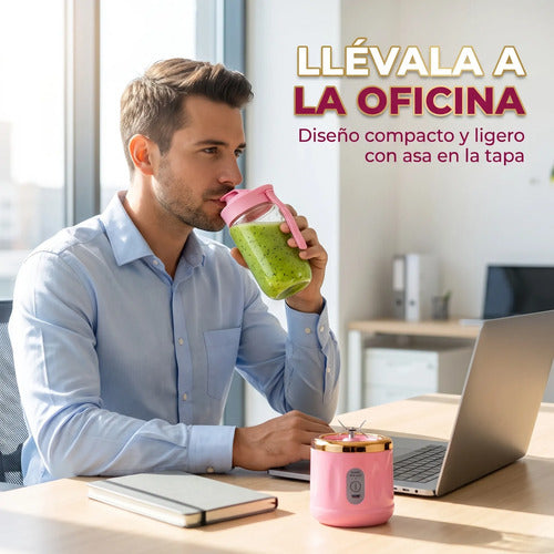 Juguera Licuadora Portátil Vaso Personal Recargable USB