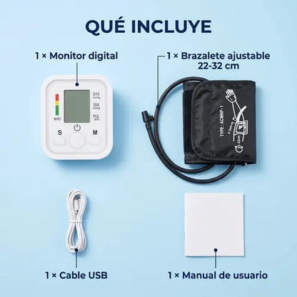 Tensiómetro Digital De Brazo Automático Con Voz
