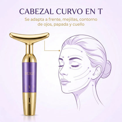 Masajeador Facial Antiarrugas MIZGE MGE-018 Vibración T + Pila Incluida