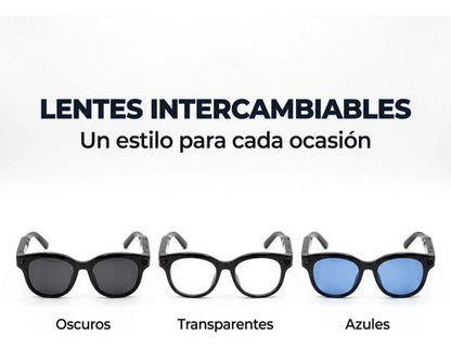 Lentes Inteligentes G5 Smart Glasses Cámara 8MP Bluetooth Asistente IA