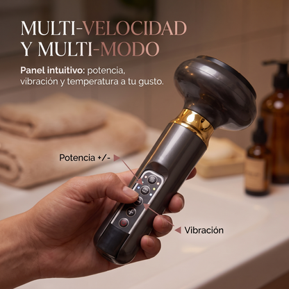 Masajeador Corporal Electrico Ventosa Succion Guasha Reductores Anticelulitis Calor Termoterapia