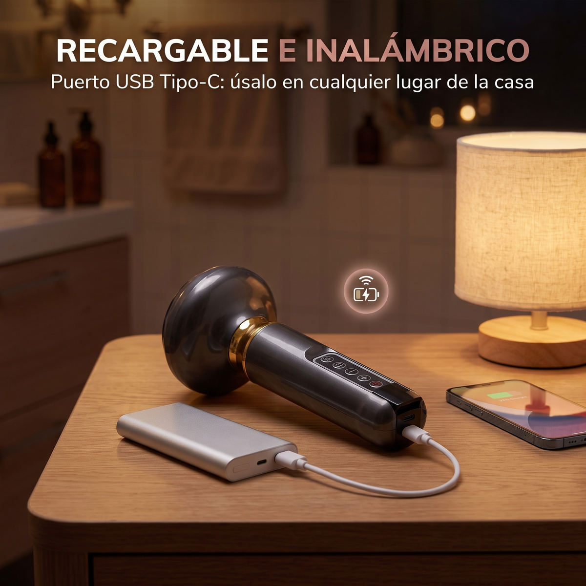 Masajeador Corporal Electrico Ventosa Succion Guasha Reductores Anticelulitis Calor Termoterapia