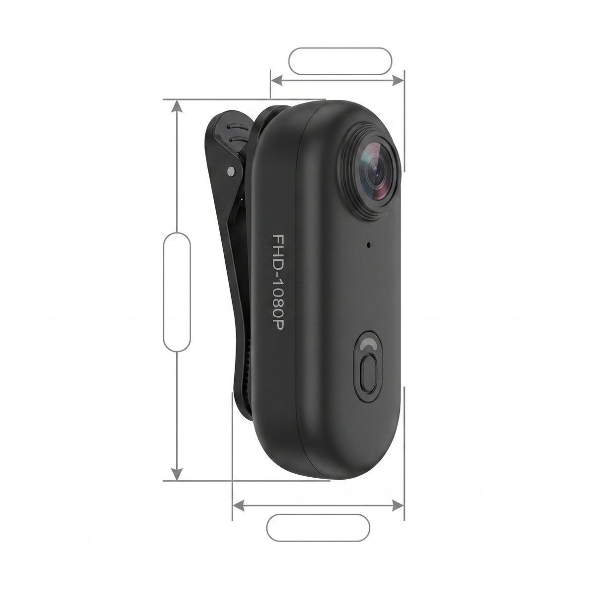 Camara Deportiva Portatil Mini FHD 1080P WiFi Magnetica Tipo Pulgar Clip Ajustable POV