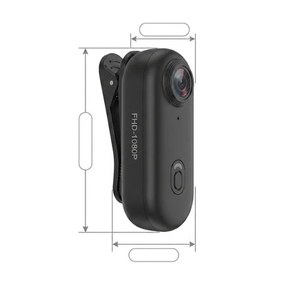 Camara Deportiva Portatil Mini FHD 1080P WiFi Magnetica Tipo Pulgar Clip Ajustable POV