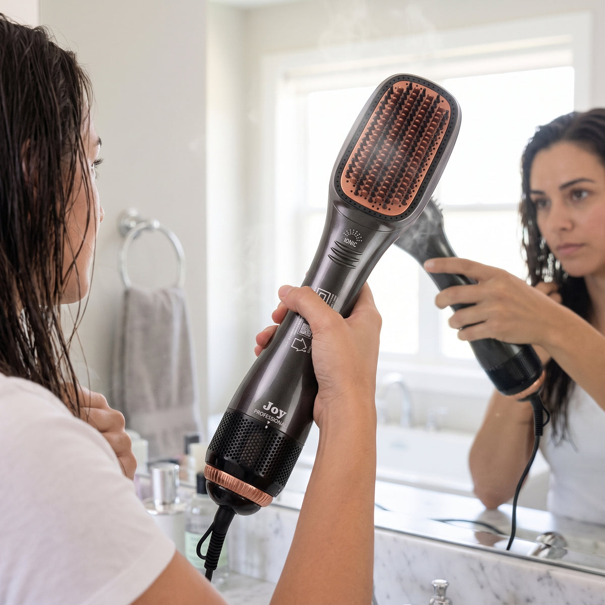 Cepillo Secador Y Alisador 2 En 1 Joy Professional Iónico Antifrizz Modelador