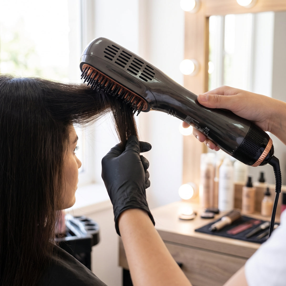 Cepillo Secador Y Alisador 2 En 1 Joy Professional Iónico Antifrizz Modelador