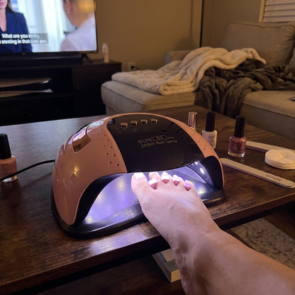 Lámpara Secadora De Uñas UV LED Professional SUN S2 Pro 268W Cabina Curado Rápido