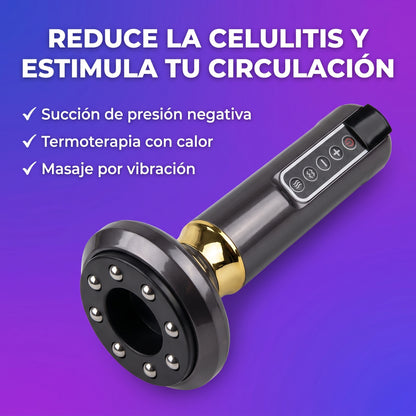 Masajeador Corporal Electrico Ventosa Succion Guasha Reductores Anticelulitis Calor Termoterapia