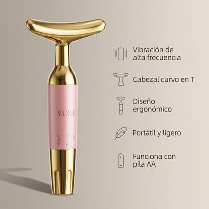 Masajeador Facial Antiarrugas MIZGE MGE-018 Vibración T + Pila Incluida