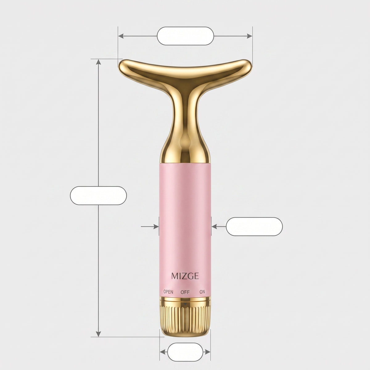Masajeador Facial Antiarrugas MIZGE MGE-018 Vibración T + Pila Incluida
